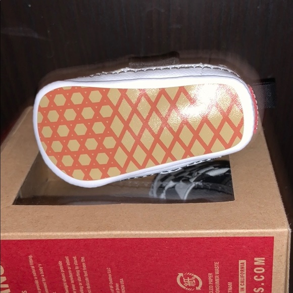 Checkered black/true white baby vans slip on - Picture 2 of 5